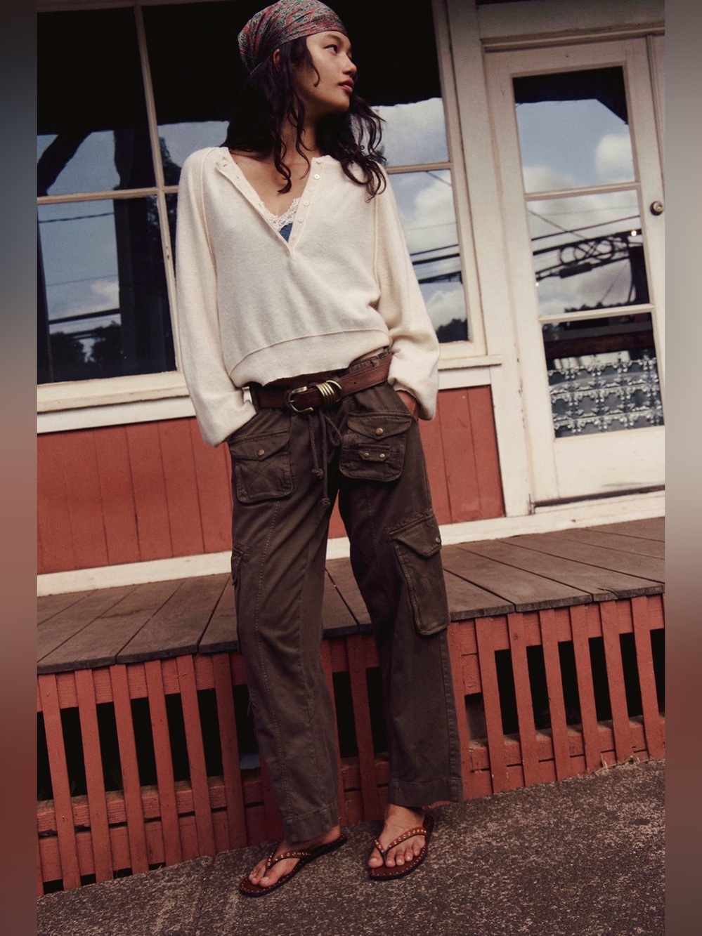 NWOT We the Free Tahiti Pull On Cargo Pants in Teak (SOLD OUT in Medium)